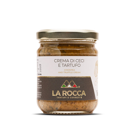 La Rocca Kichererbsen-Trüffel-Creme im Glas – Crema di Ceci e Tartufo, feine Delikatesse aus Italien