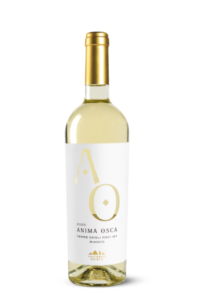 Anima Osca Weißwein 2020 – italienischer Terre degli Osci IGT Bianco in eleganter Flasche mit goldfarbenem Etikett