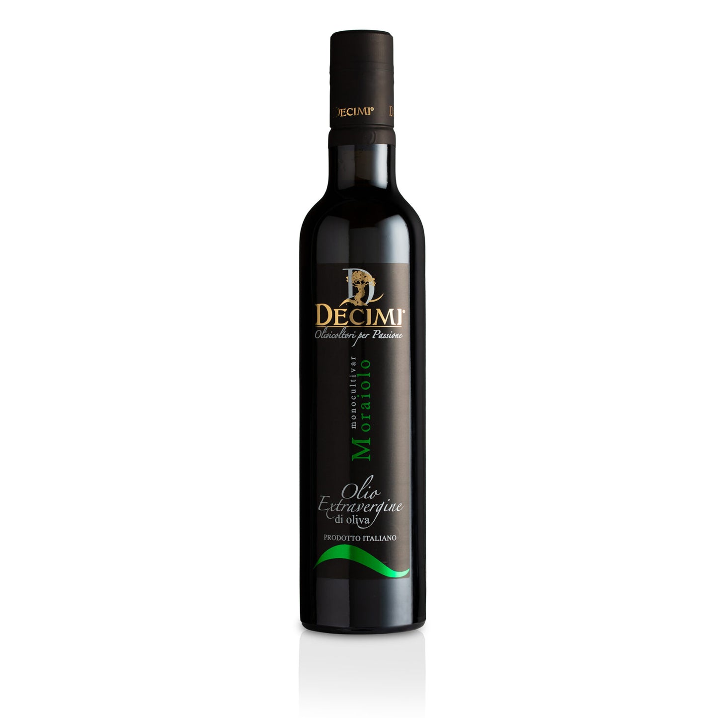 Decimi Olio Extra Vergine di Oliva Moraiolo – sortenreines italienisches natives Olivenöl extra aus der Moraiolo-Olive, 500 ml Flasche