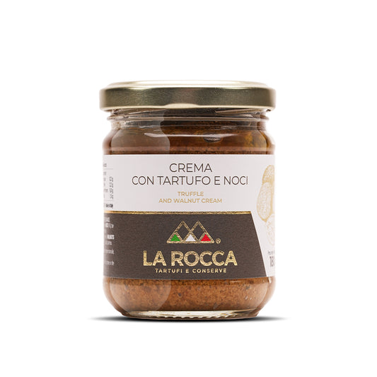 La Rocca Trüffel-Walnuss-Creme im Glas – Crema con Tartufo e Noci, aromatische Feinkost aus Italien