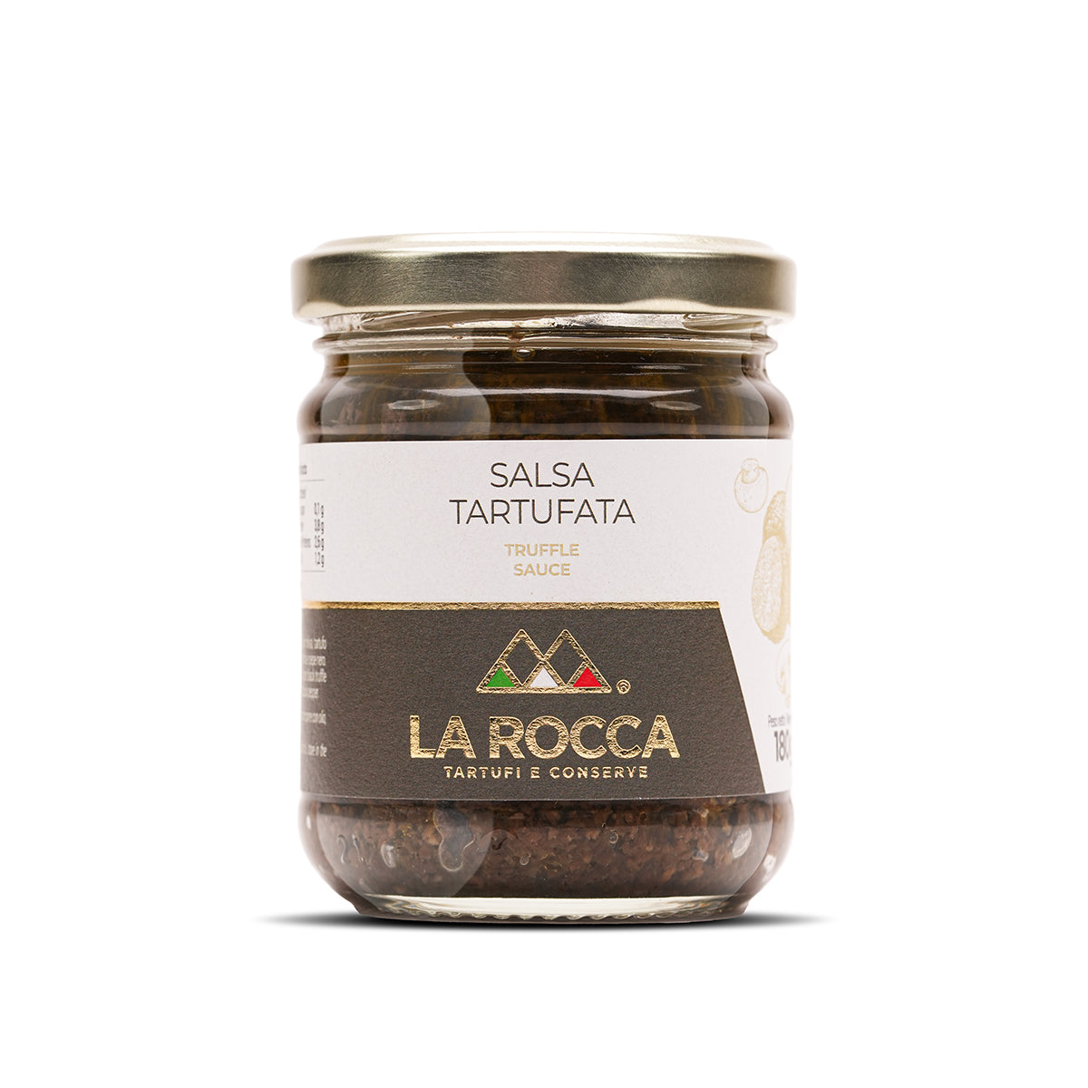 La Rocca Trüffelsauce im Glas – Salsa Tartufata, herzhafte Gourmet-Delikatesse aus Italien