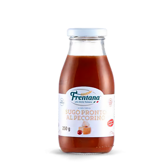 Frentana Sugo Pronto al Pecorino – italienische Tomatensauce mit Pecorino-Käse in der 250 g Flasche