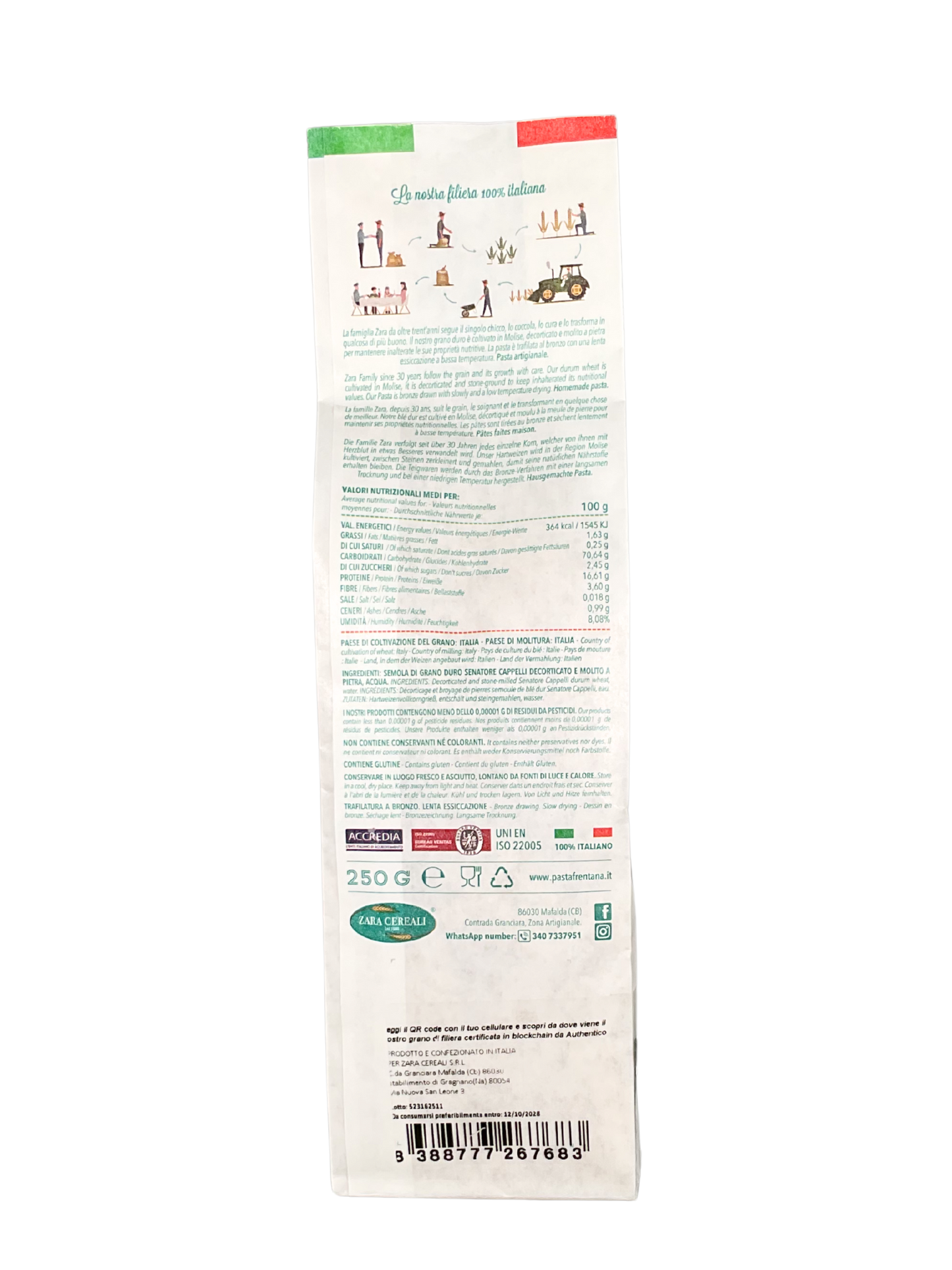 Bucatini - Wheat Pasta Senatore Cappelli - 250 g