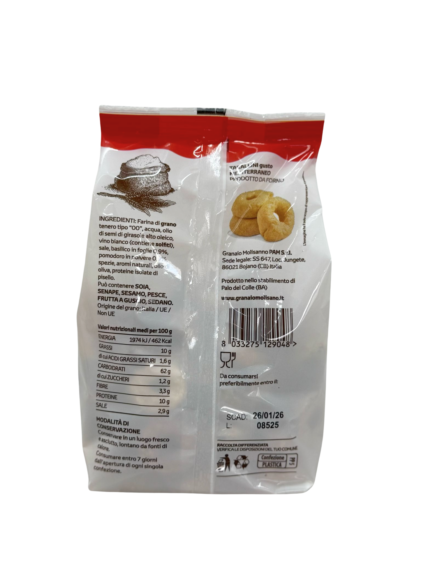 Viduržemio jūros skonio taraliai - 250 g