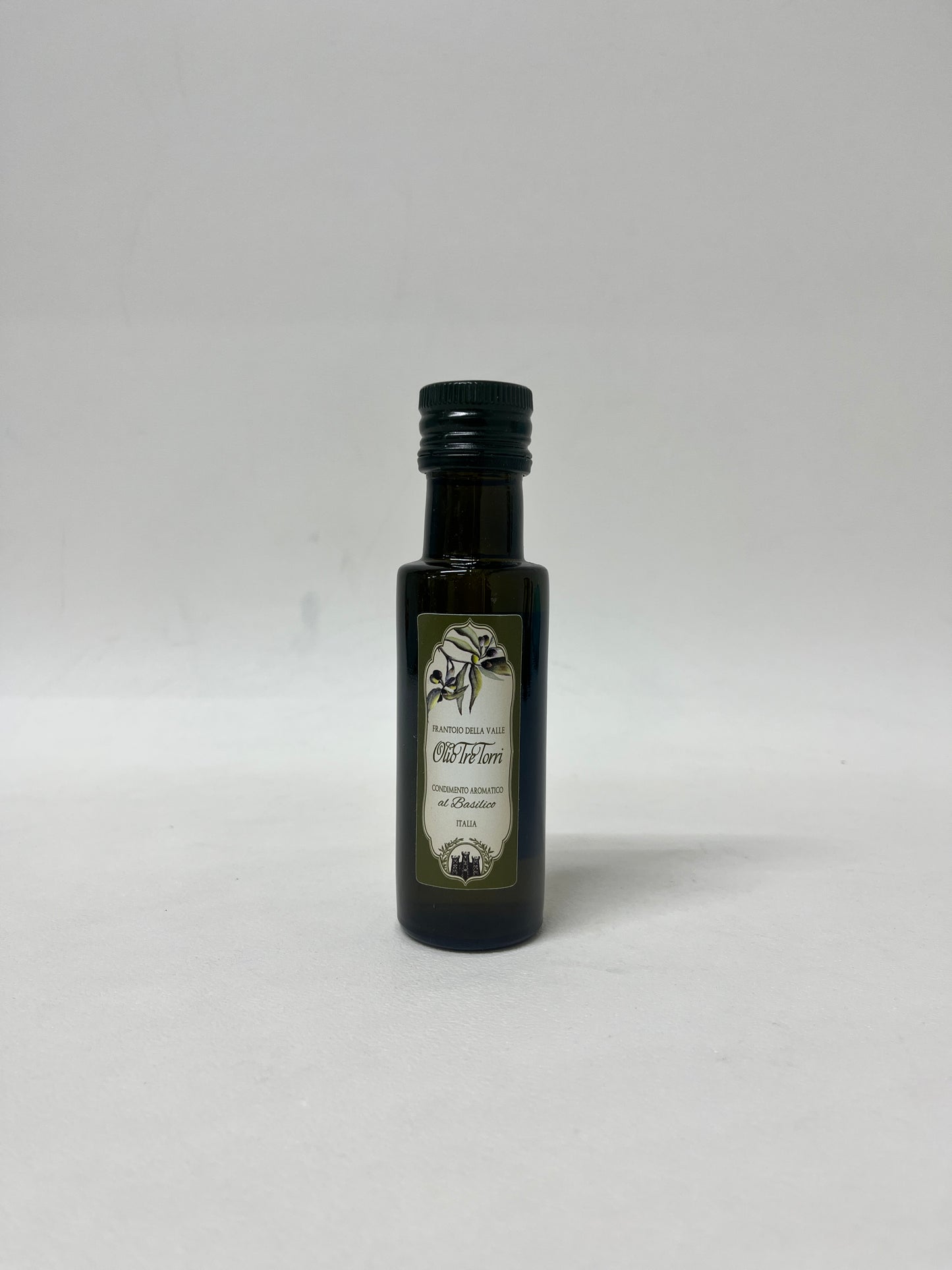 Extra virgin olive oil with basil infusion - Tre Torri