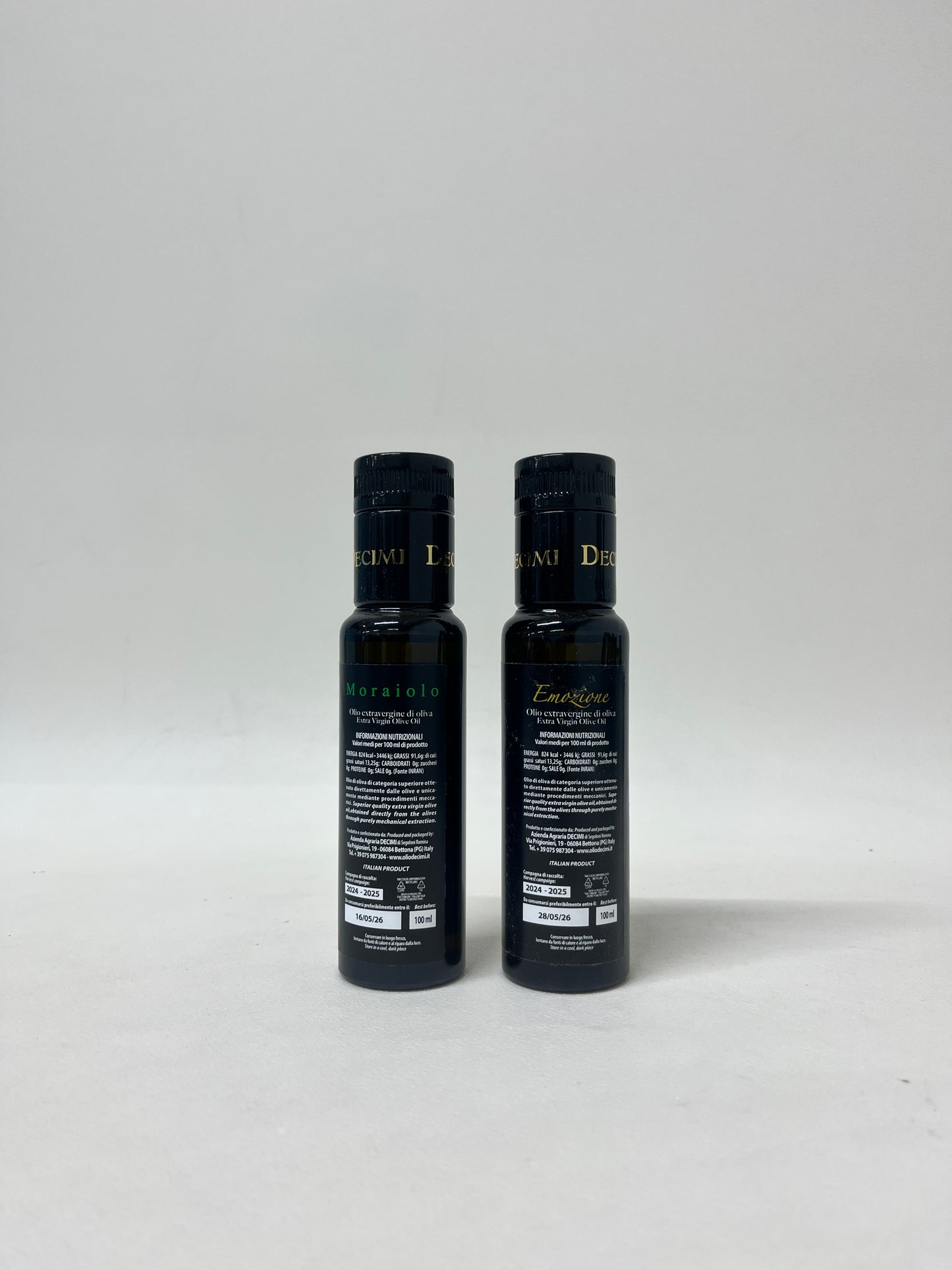 Decimi alyvuogių aliejaus duetas „Emozione & Moraiolo“