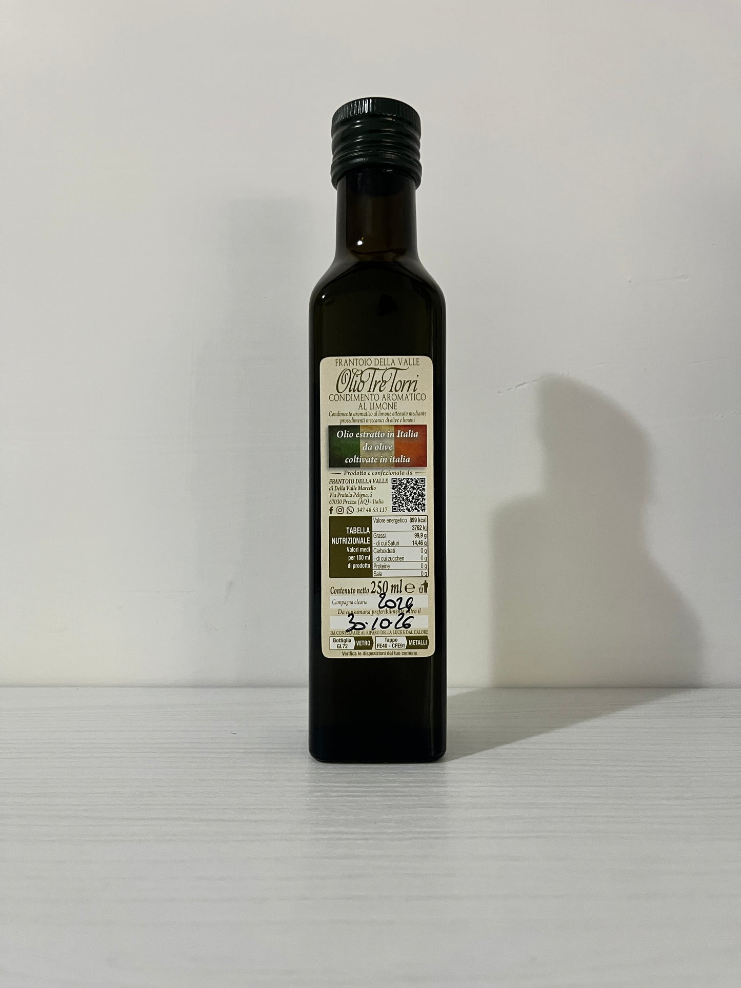 Extra virgin olive oil with lemon - Tre Torri