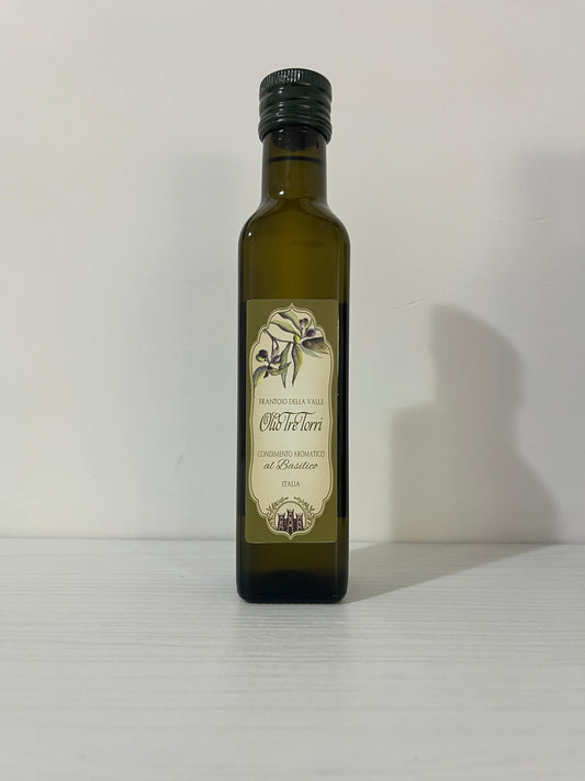 Extra virgin olive oil with basil infusion - Tre Torri