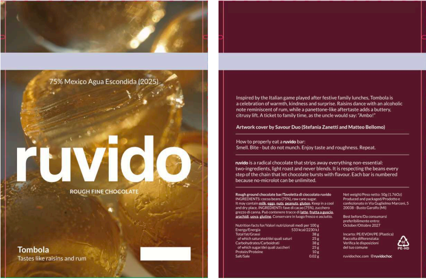 Tafel Schokolade "Tombola" - 50 g