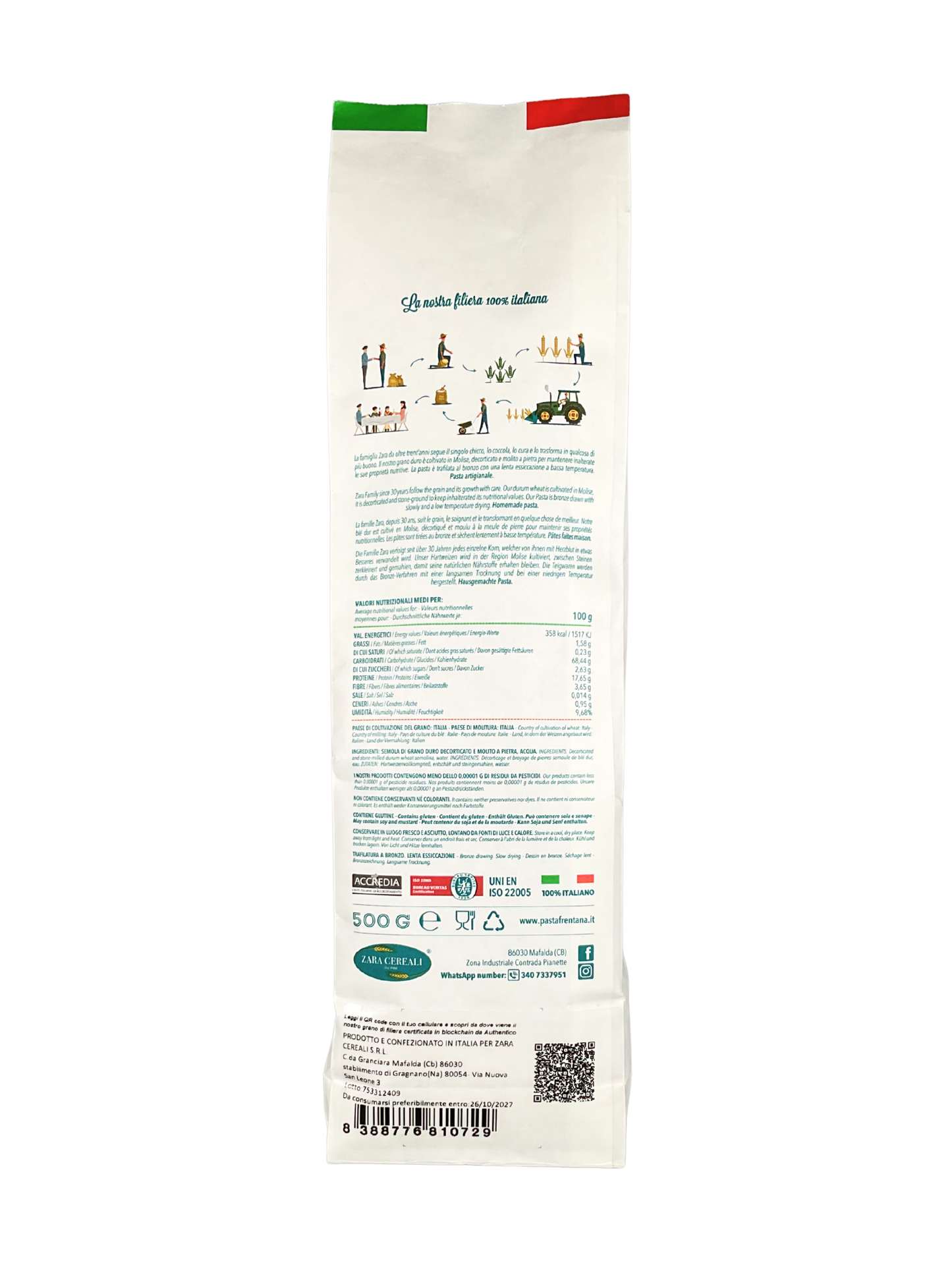 Bucatini - Wheat Pasta Senatore Cappelli - 250 g