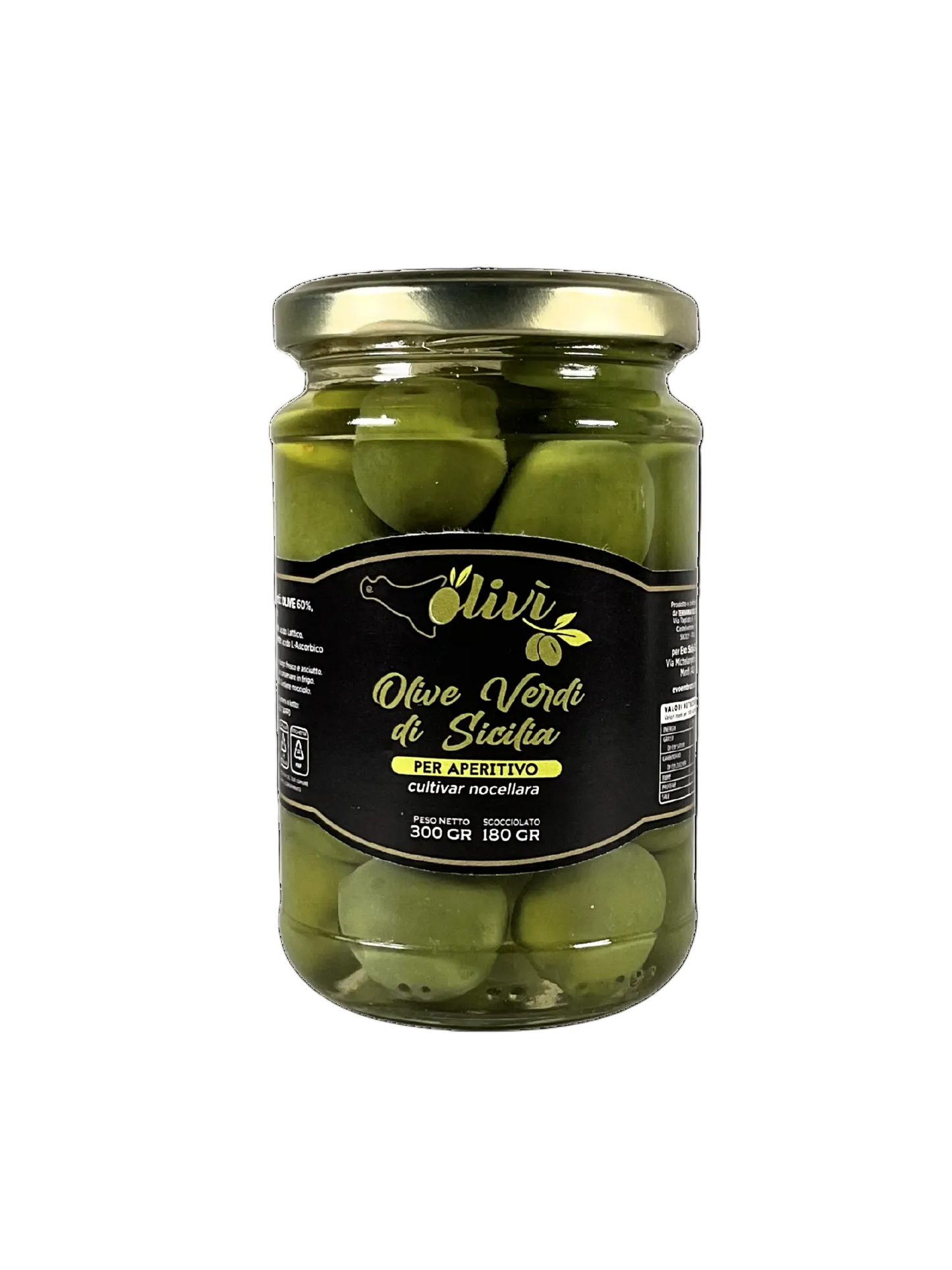 Olivì Grüne Oliven im Glas