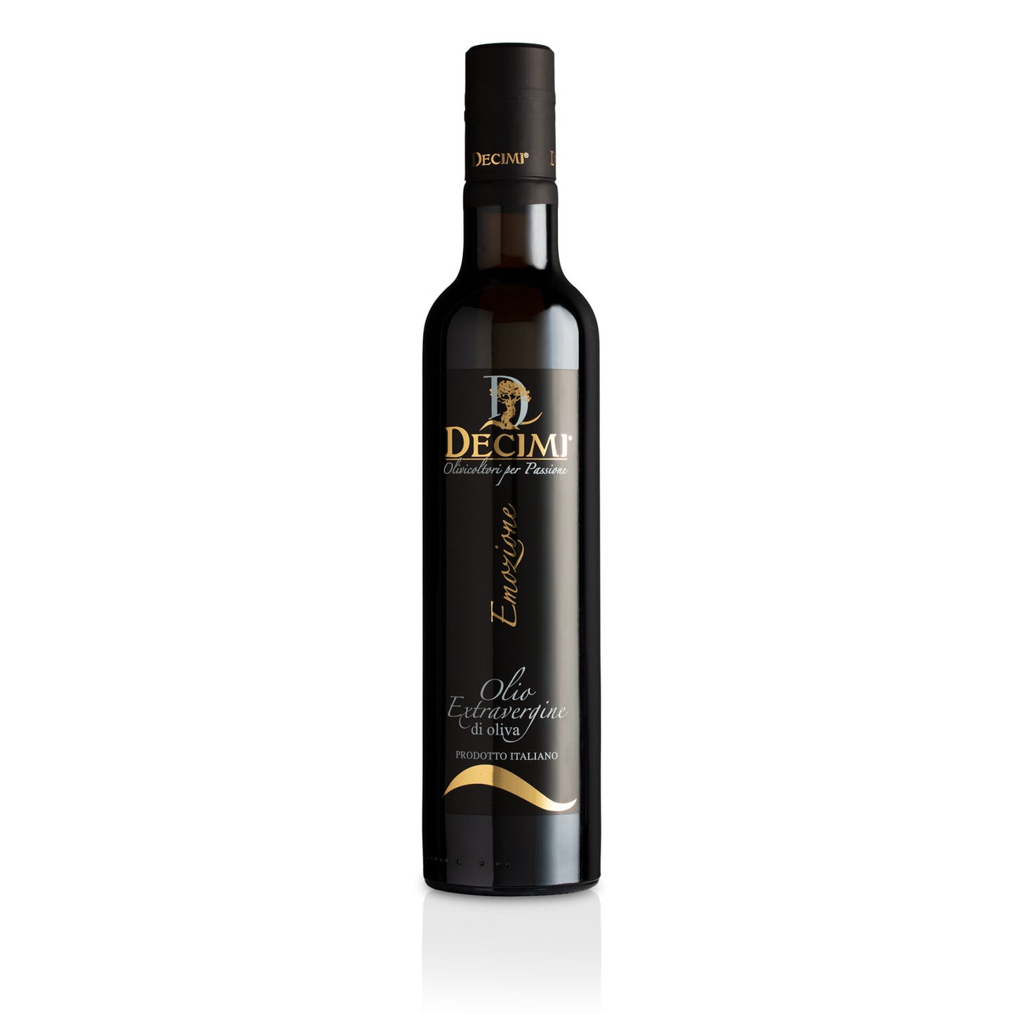 Decimi Olio Extra Vergine di Oliva Emozione – hochwertiges italienisches natives Olivenöl extra, kaltgepresst in edler 500 ml Flasche