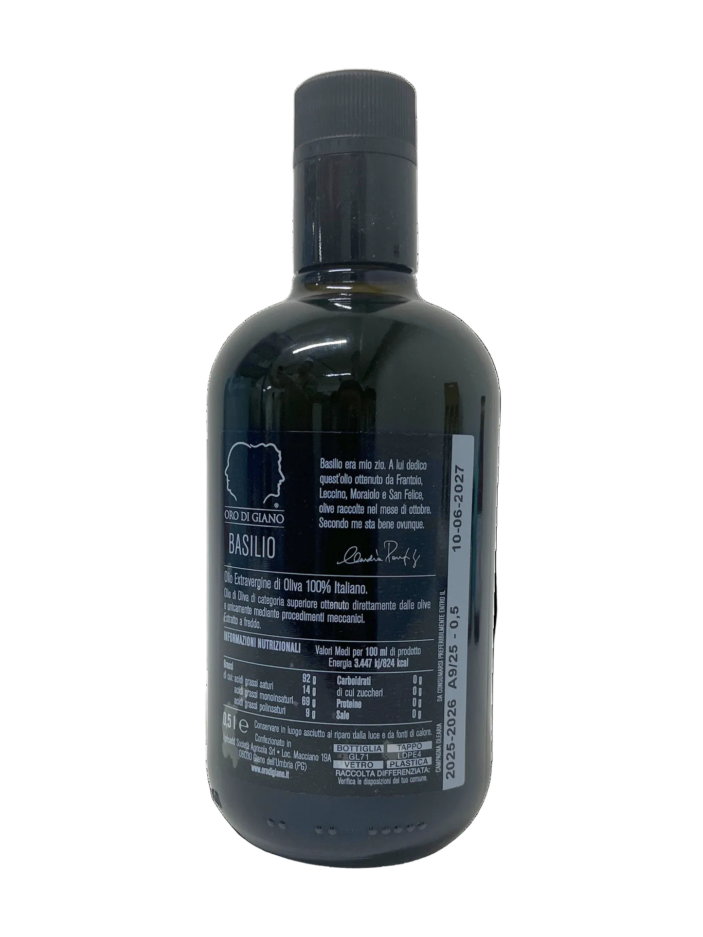Extra Virgin Olive Oil - Basilio